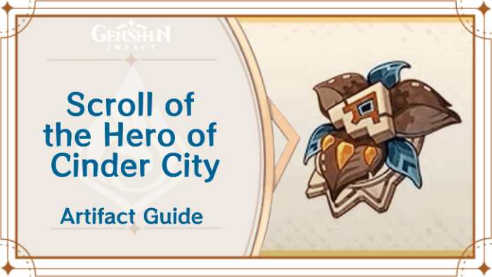 Scroll of the Hero of Cinder City – Best Characters & Farming Location (Genshin Impact)