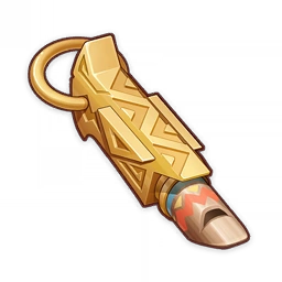 Saurian-Crowned Warrior's Golden Whistle